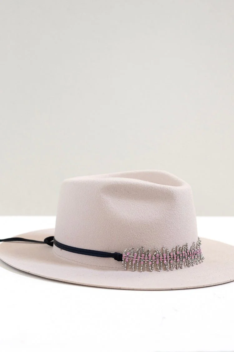 Pink Rhinestone Crown Hat Band - Image 4