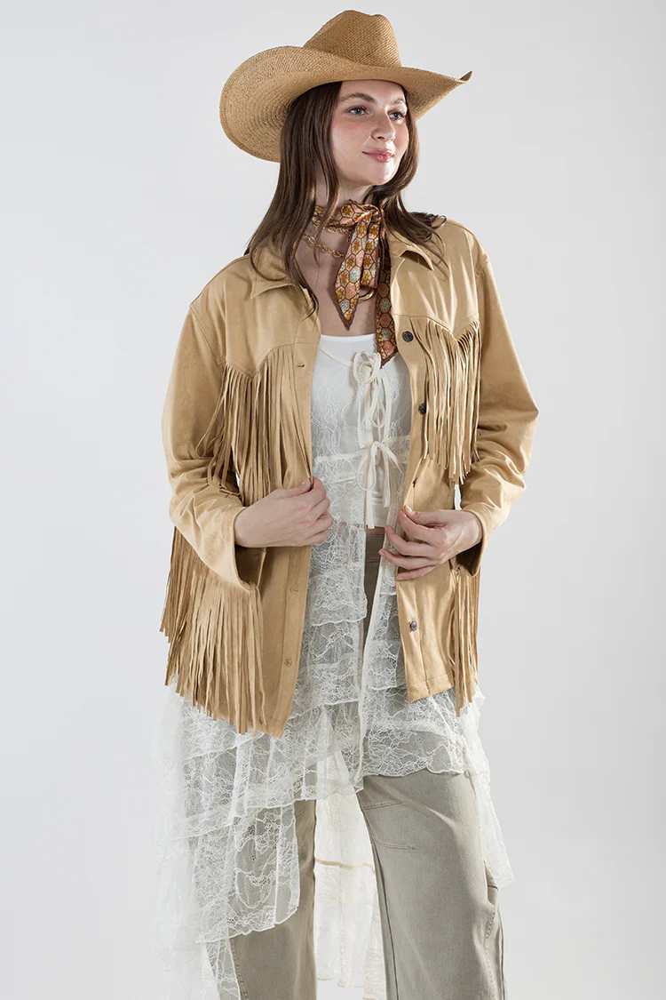 Lace Ruffle Tiered Duster - Cream - Image 5