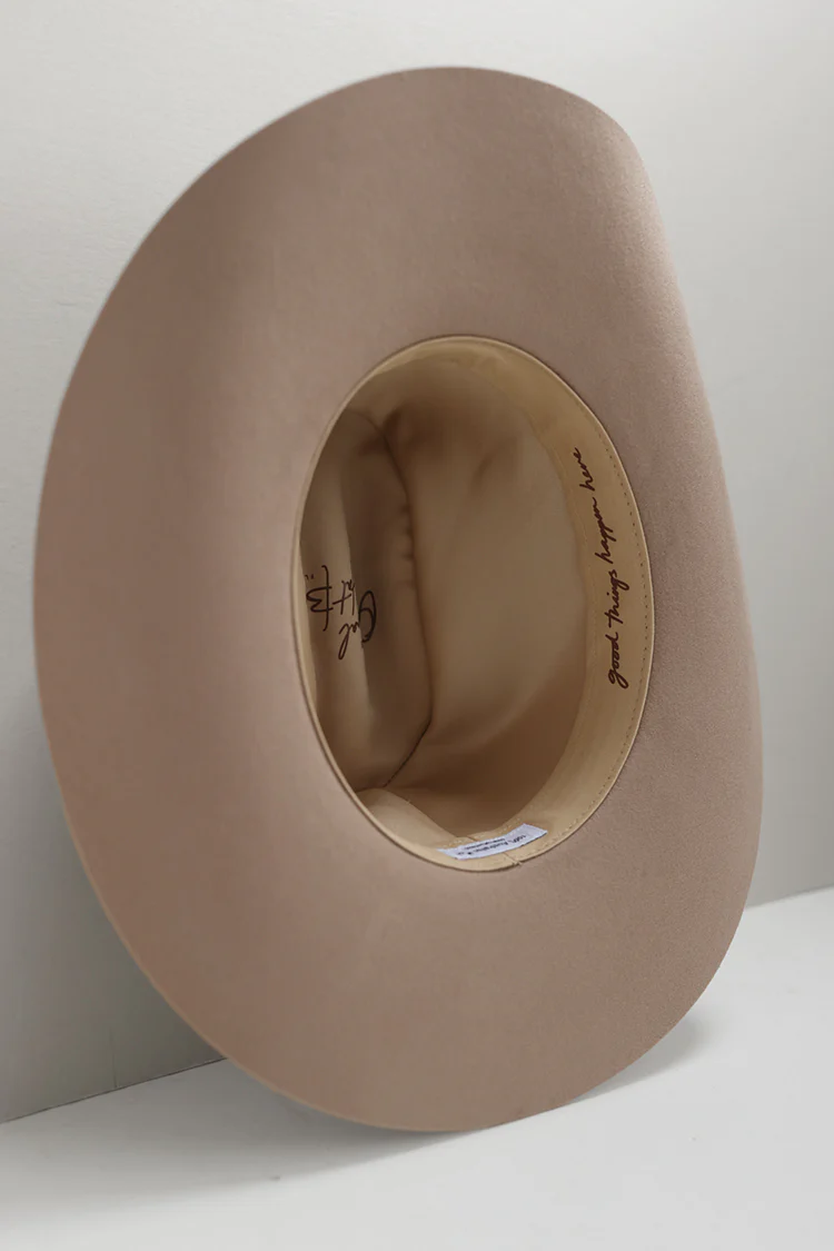Rider Wool Cowboy Hat - Beige - Image 3