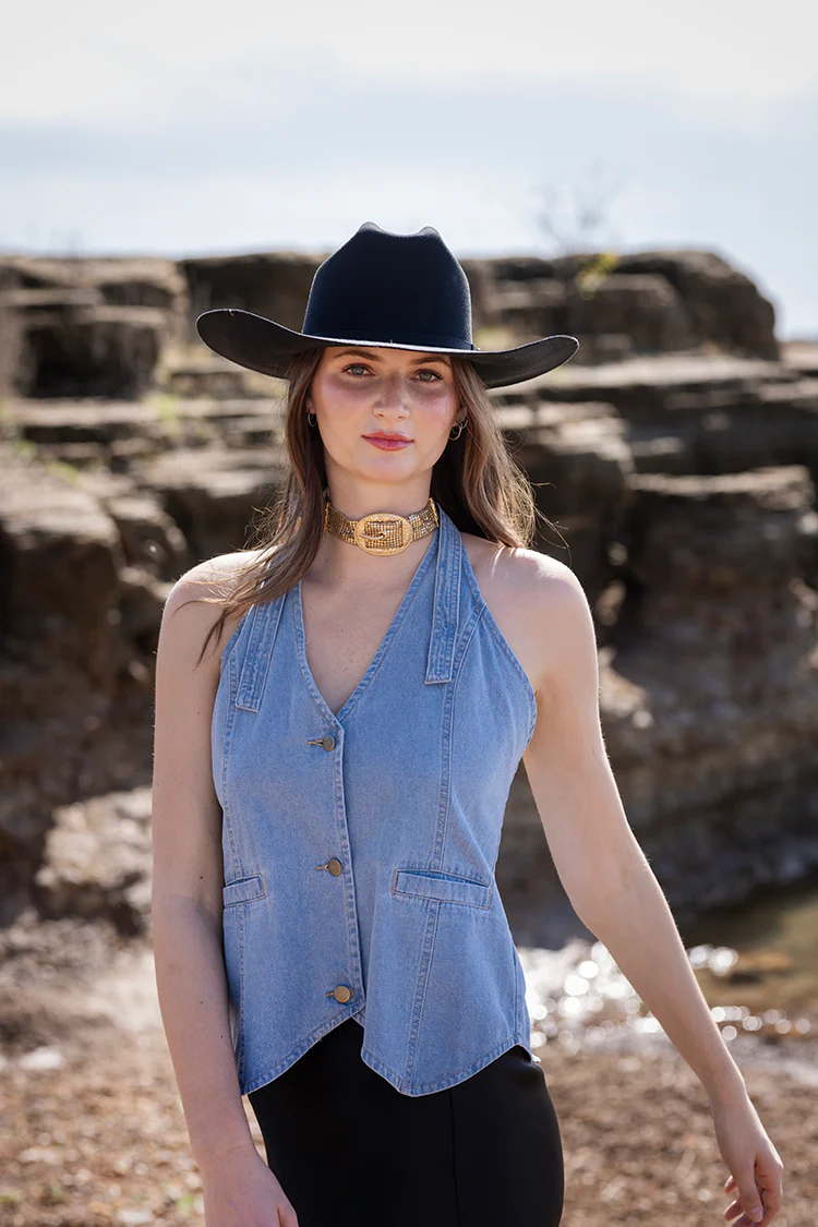 Rider Wool Cowboy Hat - Black - Image 4