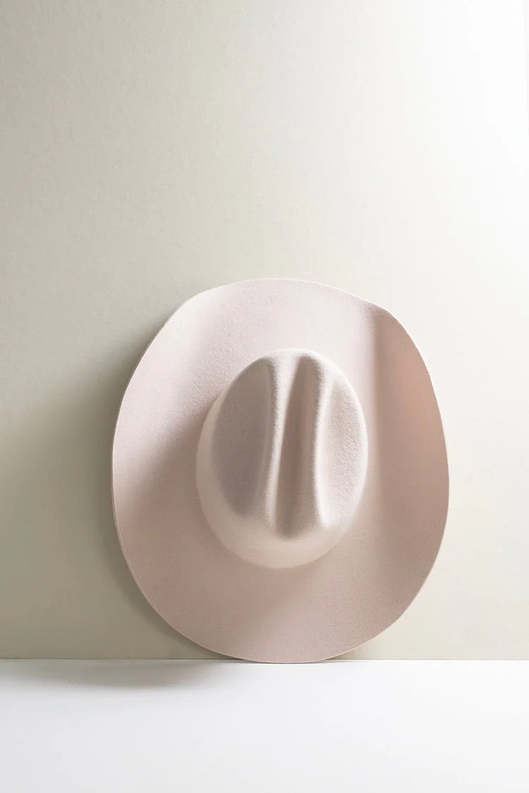 Rider Wool Cowboy Hat - Blush - Image 3