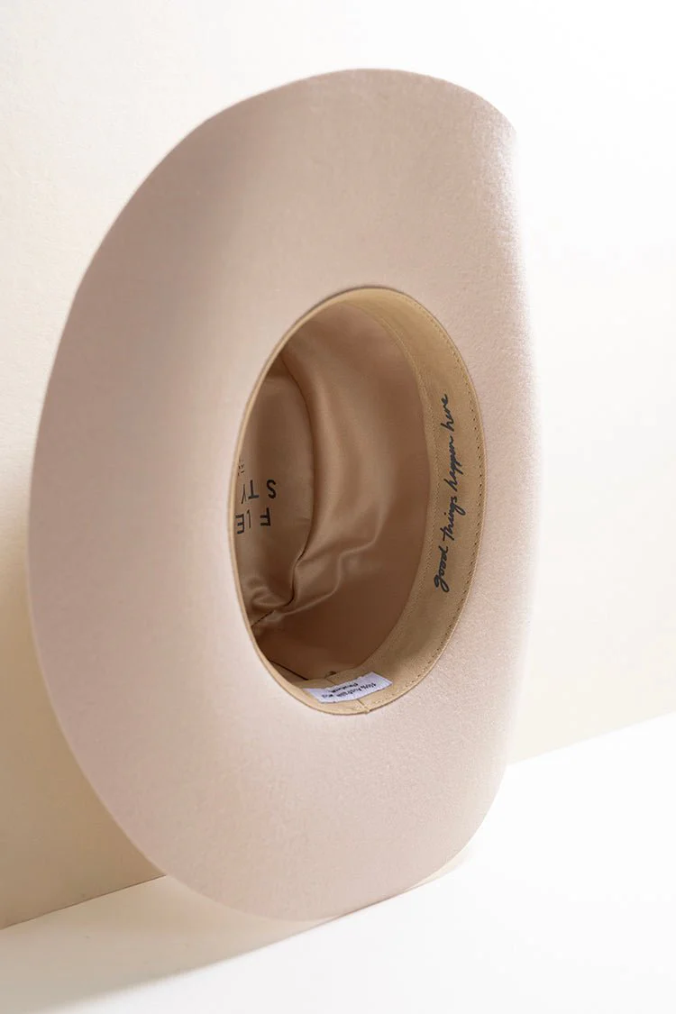 Rider Wool Cowboy Hat - Blush - Image 5