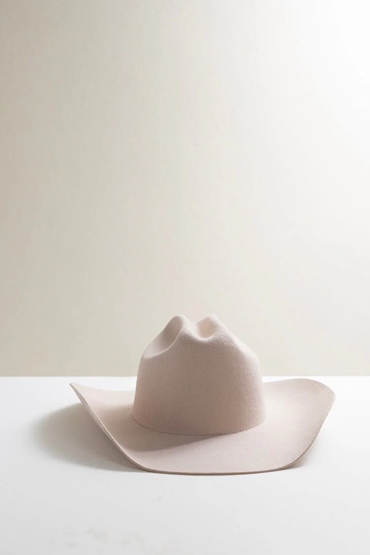 Rider Wool Cowboy Hat - Blush - Image 7