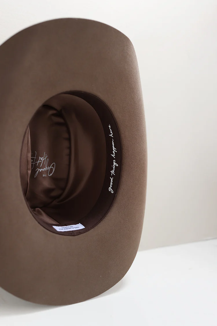Rider Wool Cowboy Hat - Brown - Image 6