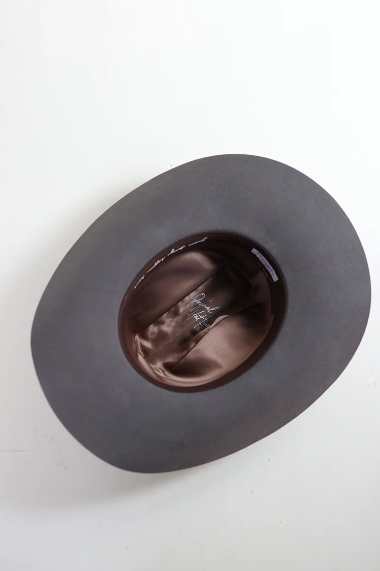Rider Wool Cowboy Hat - Charcoal Gray - Image 4