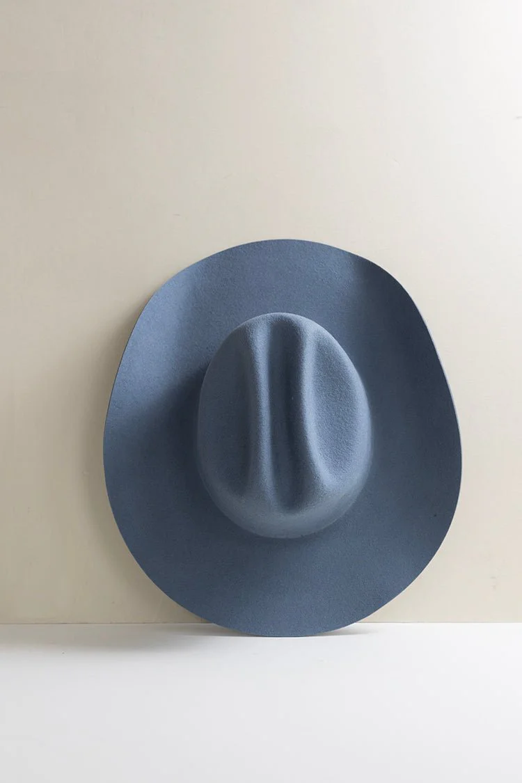 Rider Wool Cowboy Hat - Dusty Blue - Image 4