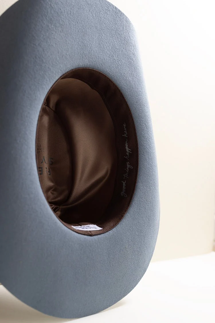 Rider Wool Cowboy Hat - Dusty Blue - Image 7