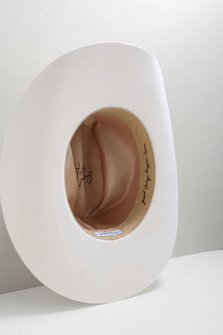 Rider Wool Cowboy Hat - Ivory - Image 8