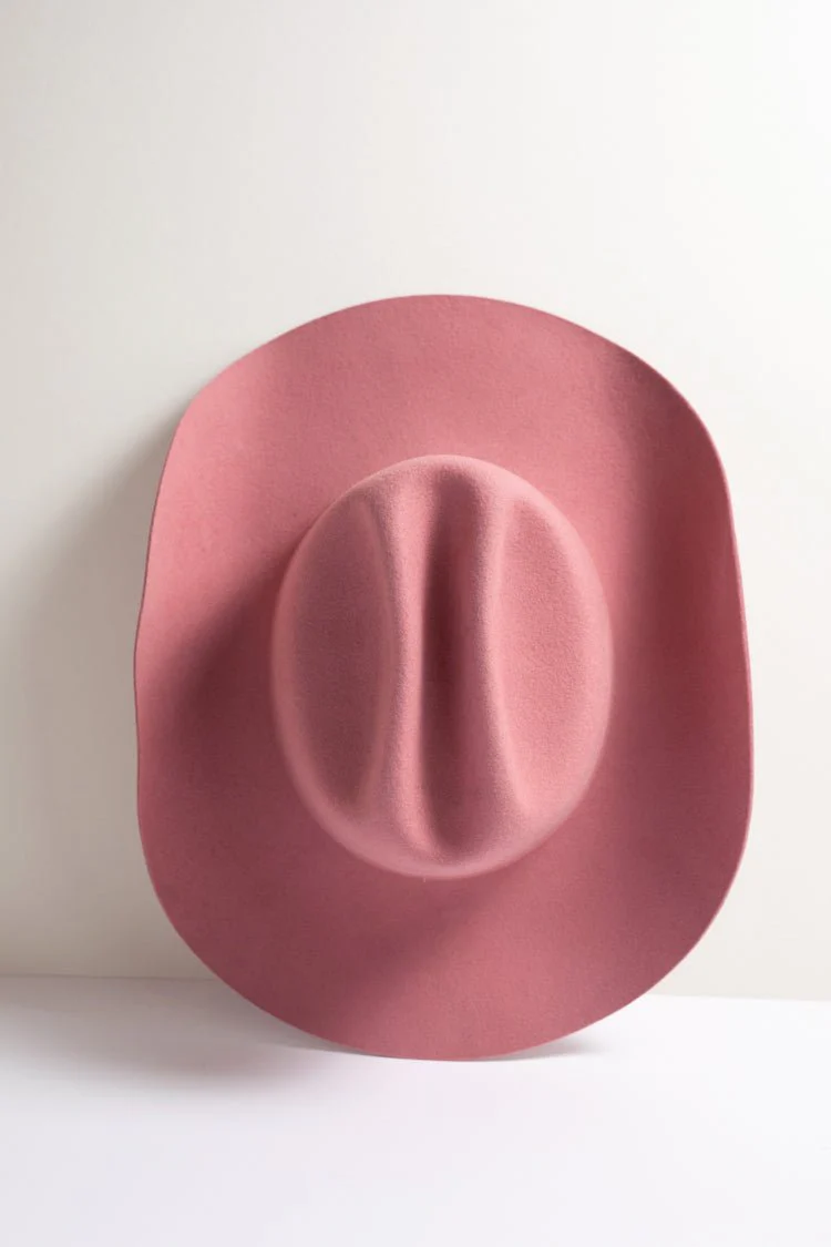Rider Wool Cowboy Hat - Pink - Image 3