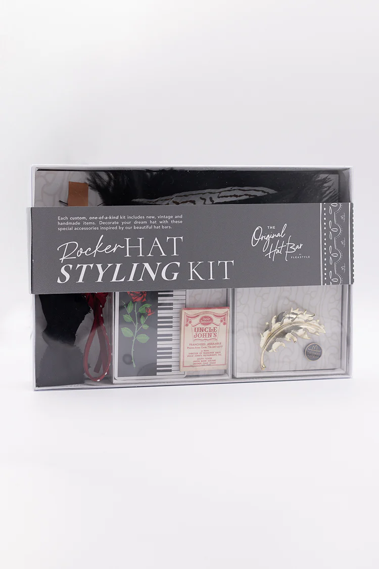 Rocker Hat Styling Kit - Vintage Feather Brooch - Image 2