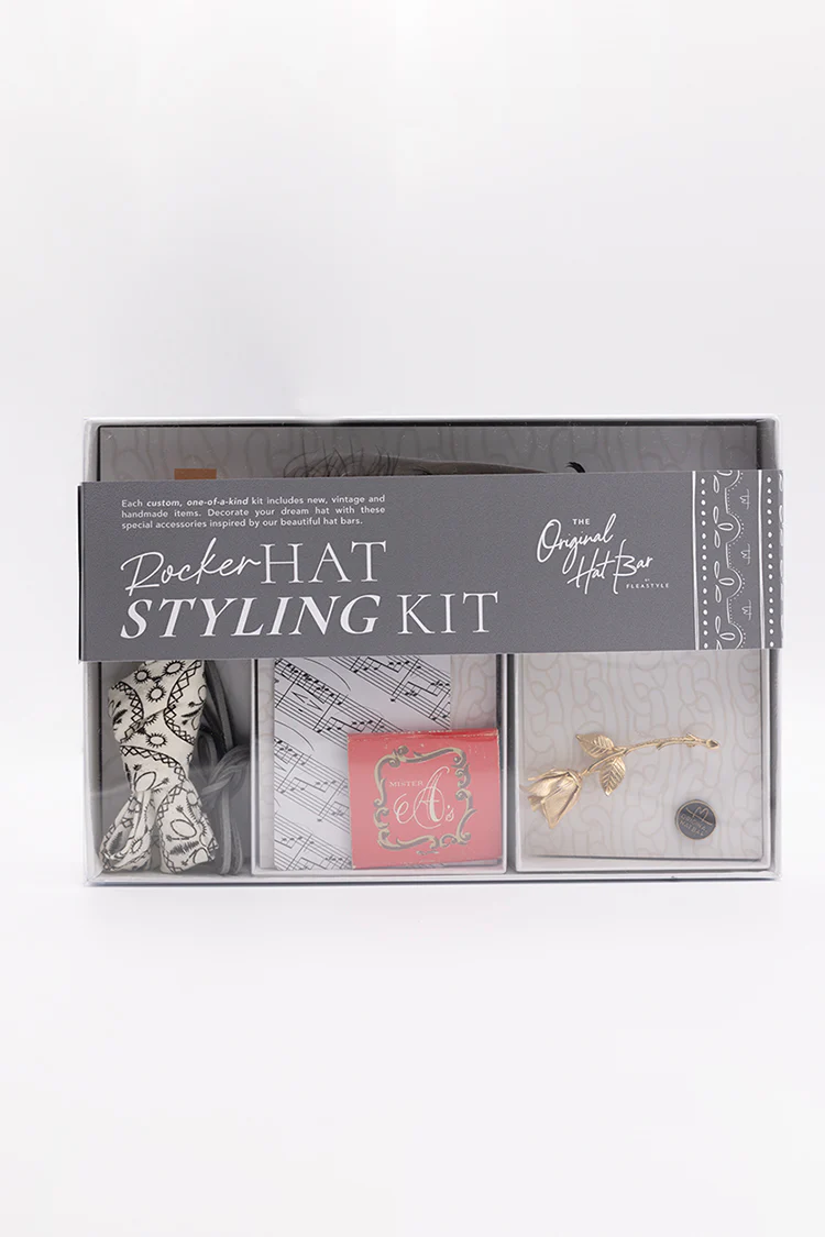 Rocker Hat Styling Kit - Rose Brooch - Image 3