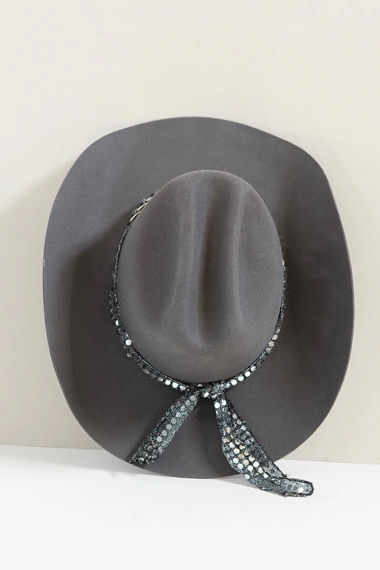 Silver Sequin Chain Hat Band - Image 7