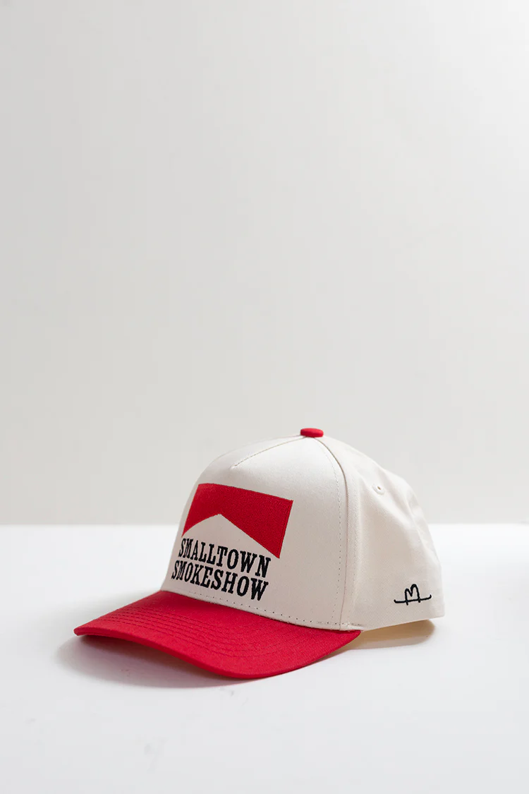 Small Town Smokeshow Trucker Hat - Red - Image 3