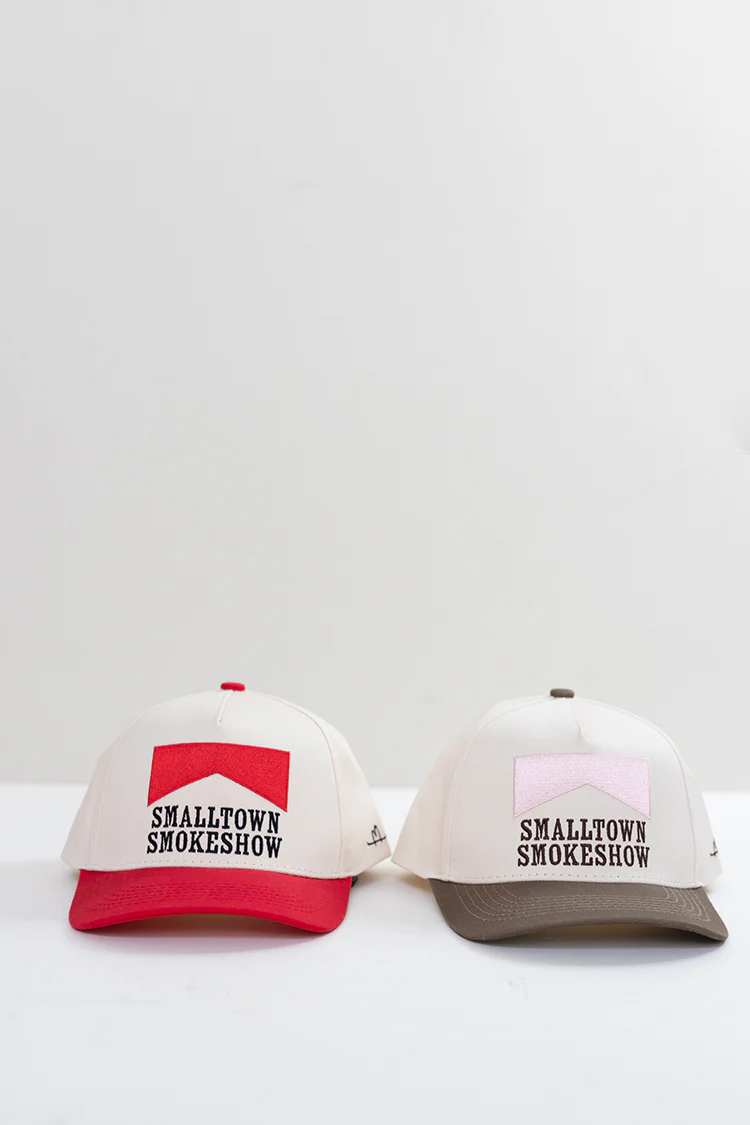 Small Town Smokeshow Trucker Hat - Red - Image 5