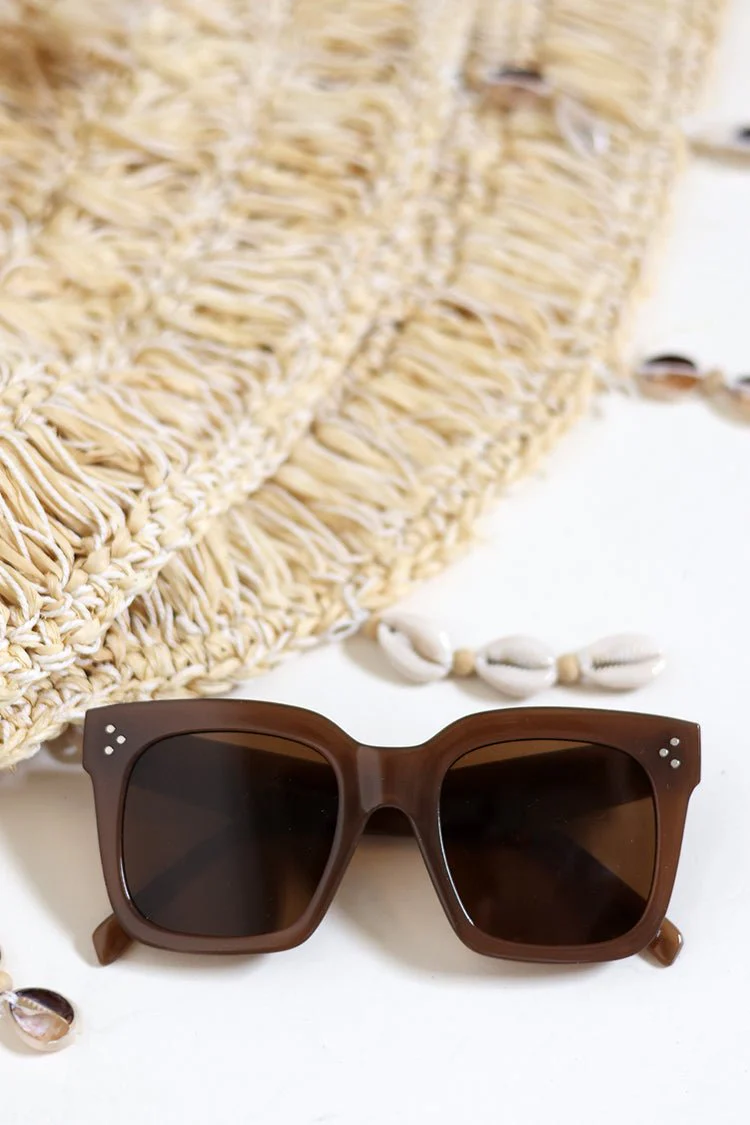 Square Acetate Sunglasses - Image 4