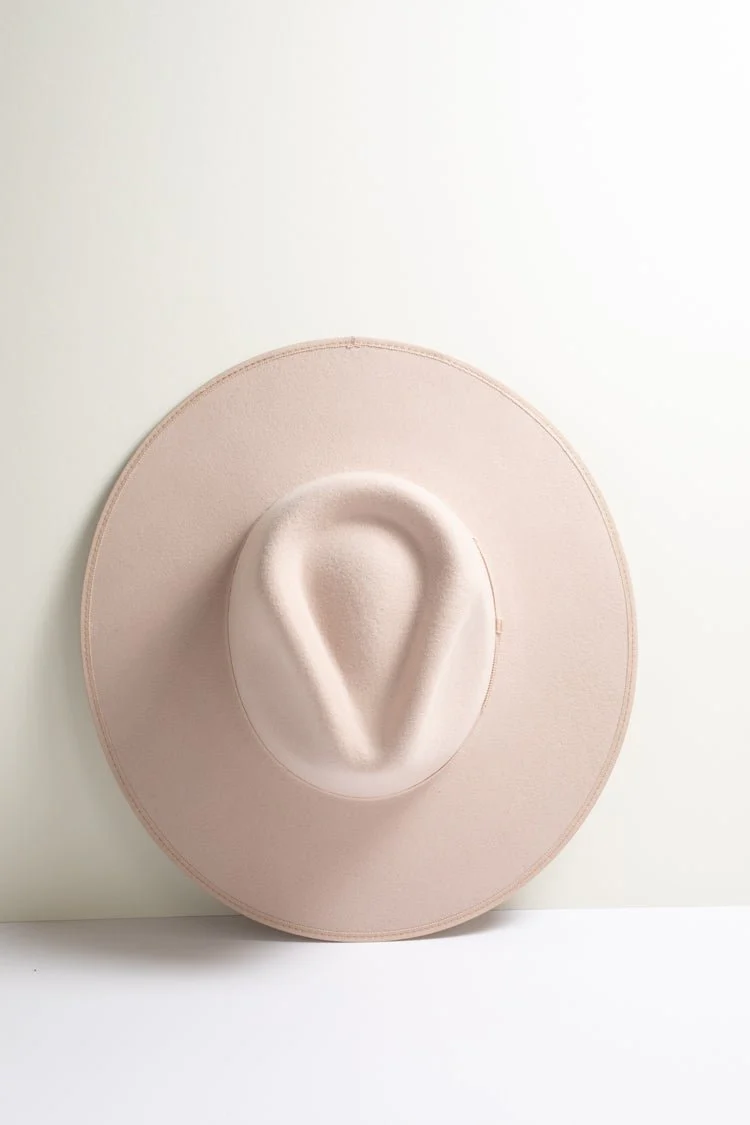 Stevie Wool Wide-Brim Hat - Blush - Image 3