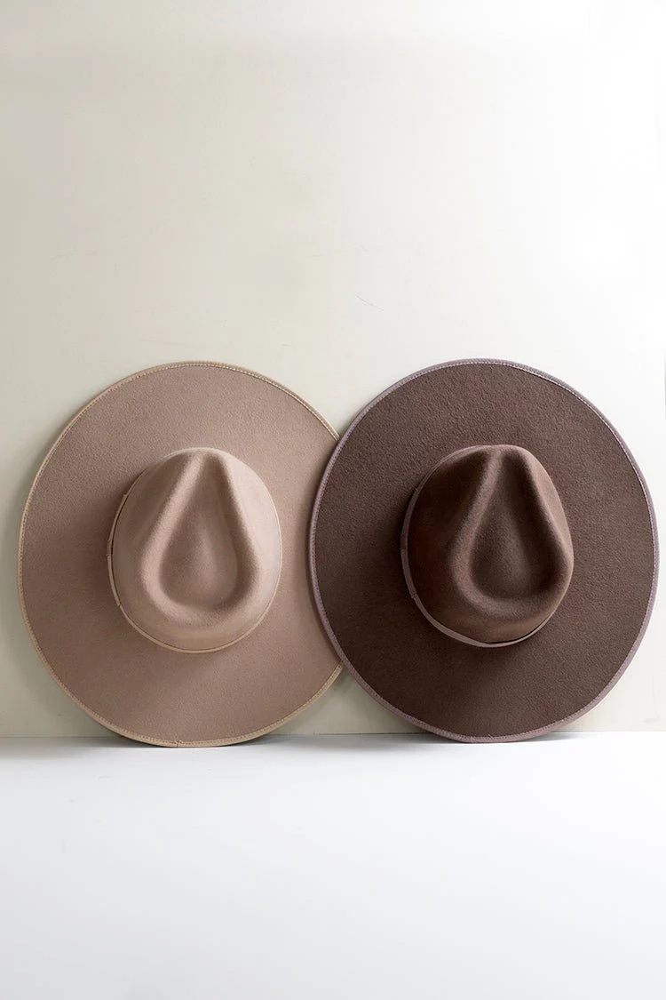Stevie Wool Wide-Brim Hat - Brown - Image 3