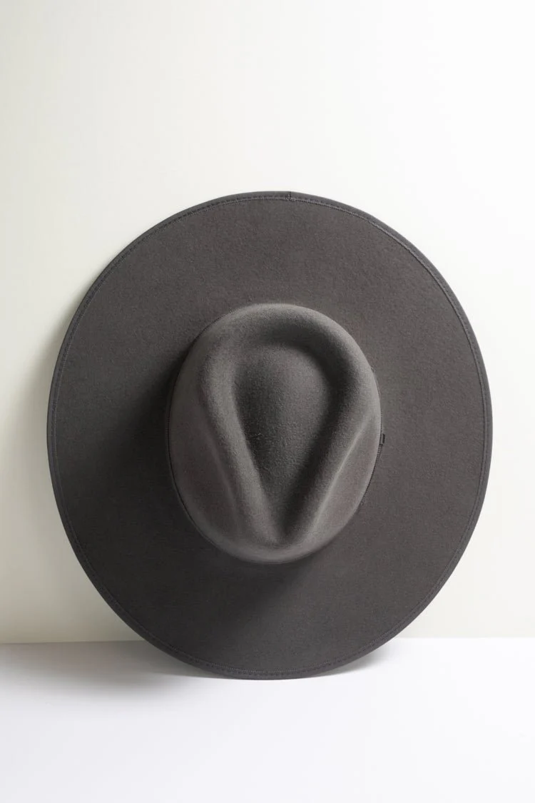 Stevie Wool Wide-Brim Hat - Charcoal - Image 2