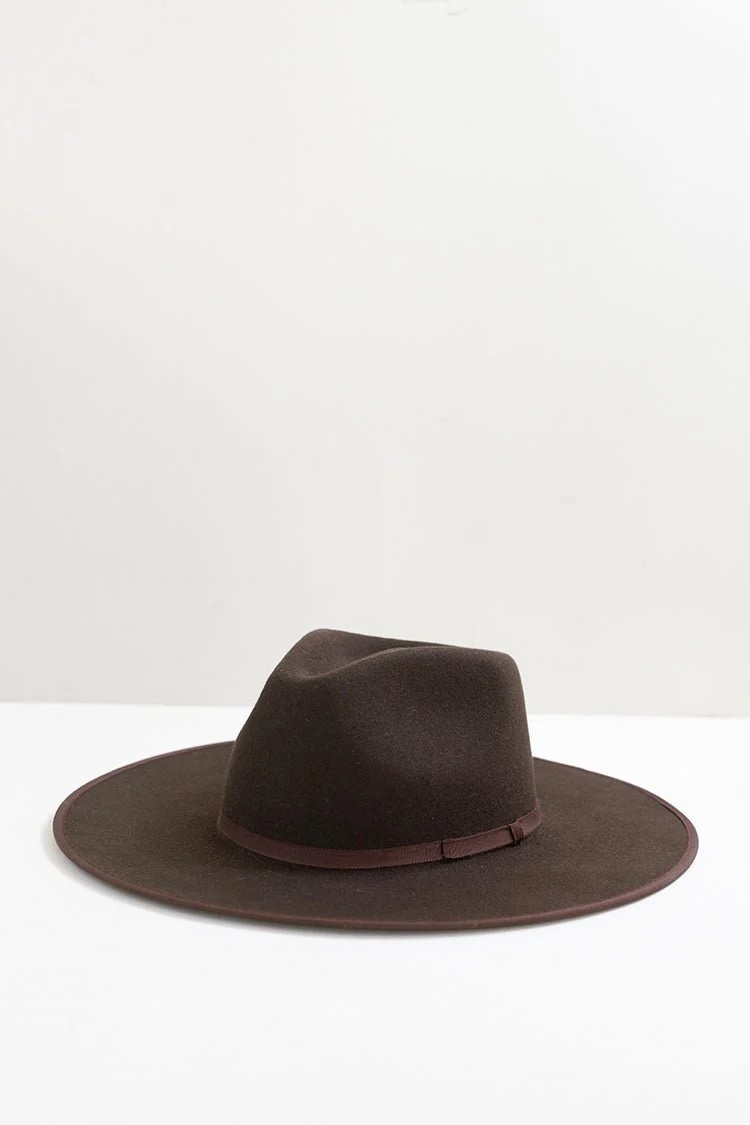 Stevie Wool Wide-Brim Hat - Espresso - Image 2
