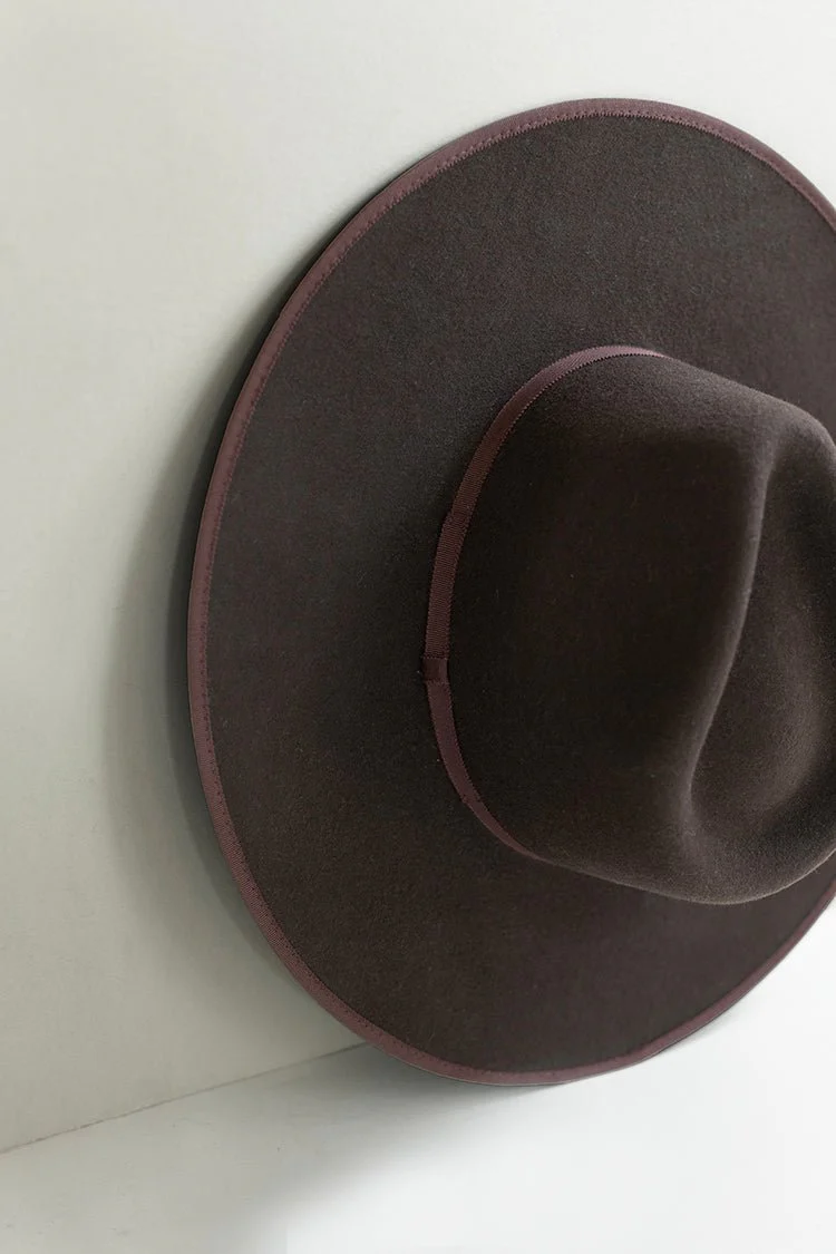 Stevie Wool Wide-Brim Hat - Espresso - Image 3