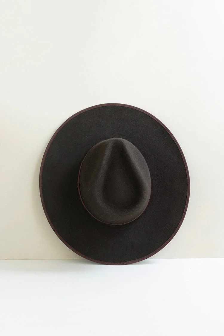 Stevie Wool Wide-Brim Hat - Espresso - Image 4