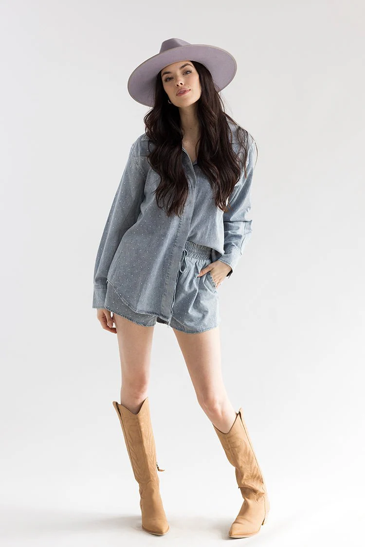 Stevie Wool Wide-Brim Hat - Lavender - Image 3