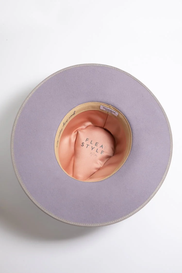 Stevie Wool Wide-Brim Hat - Lavender - Image 5