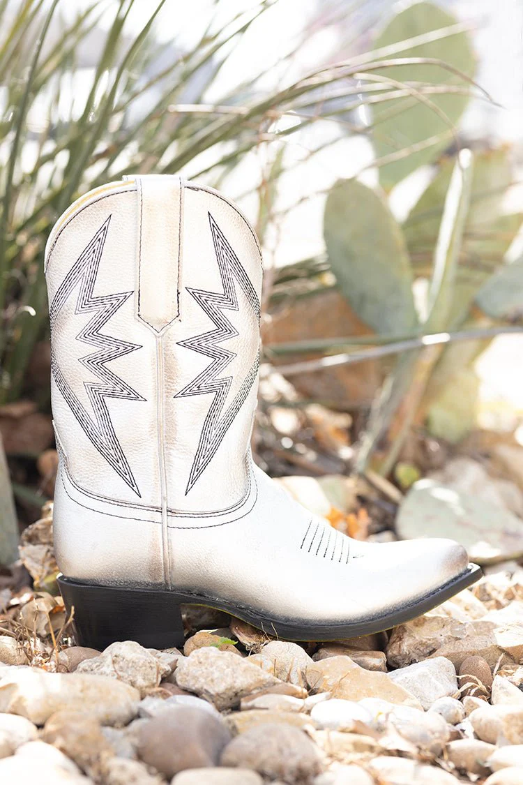 Sun Star Silver Cowgirl Boot - Image 4