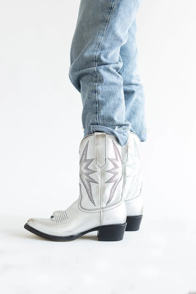 Sun Star Silver Cowgirl Boot - Image 8