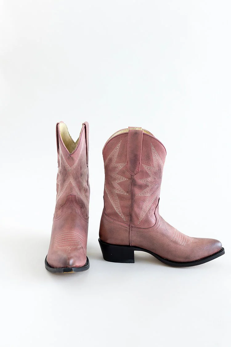 Sun Star Dusty Rose Cowgirl Boot - Image 5