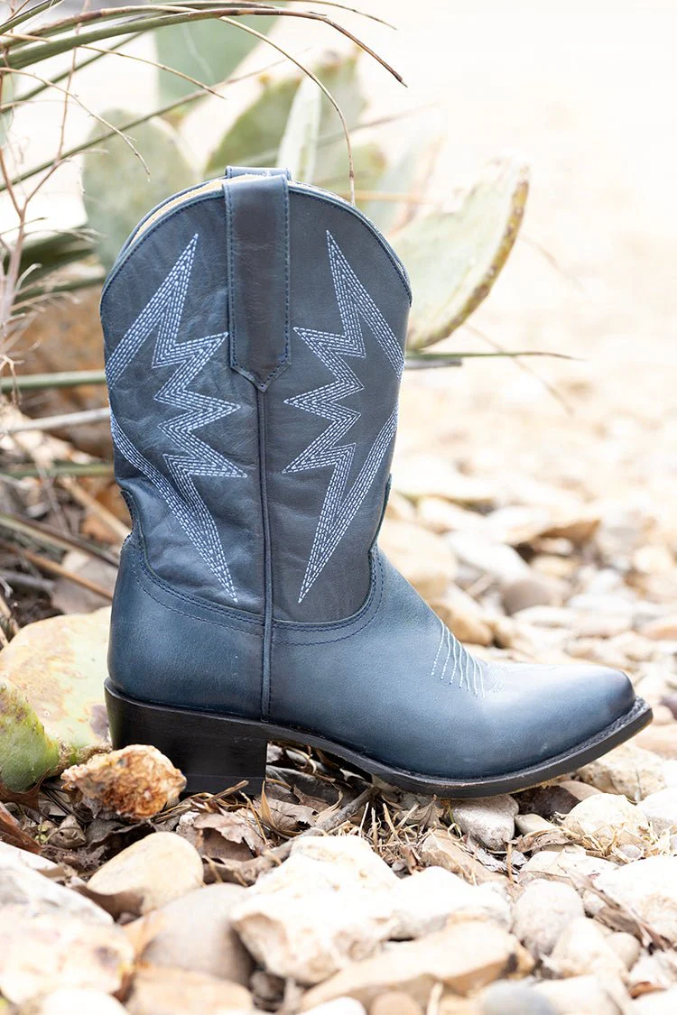 Sun Star Navy Blue Cowgirl Boot - Image 3
