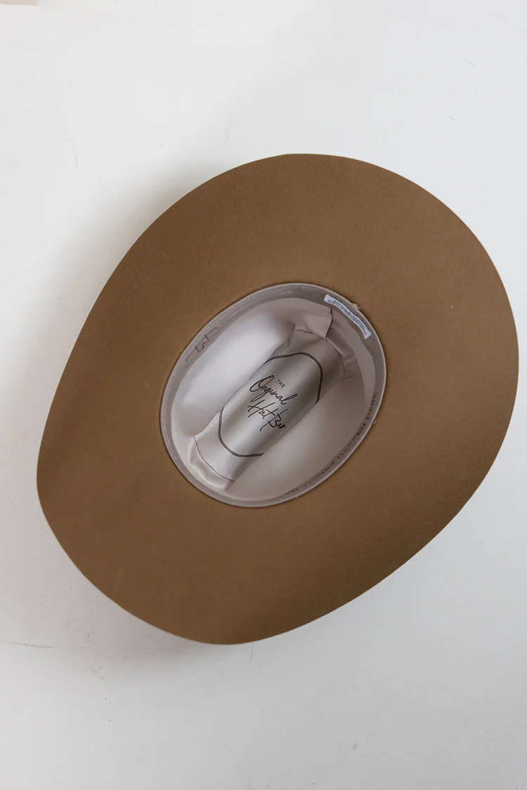 Tex Cowboy Wool Hat - Camel - Image 6