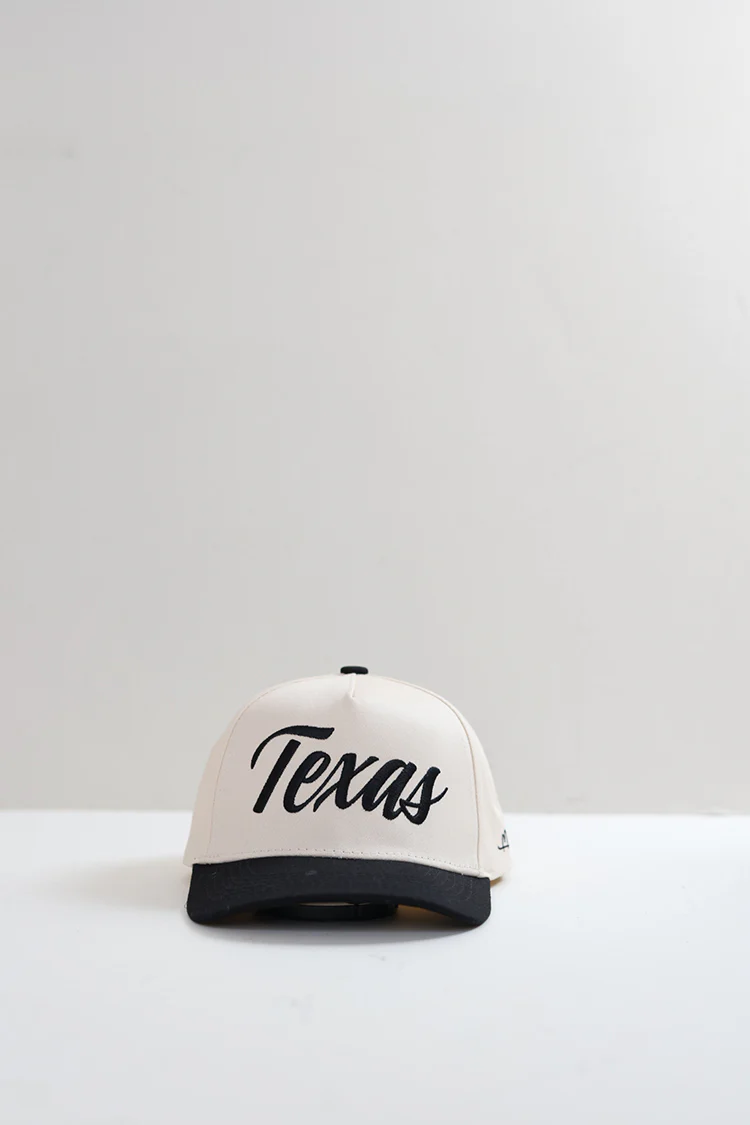 Texas Embroidered Trucker Hat - Black