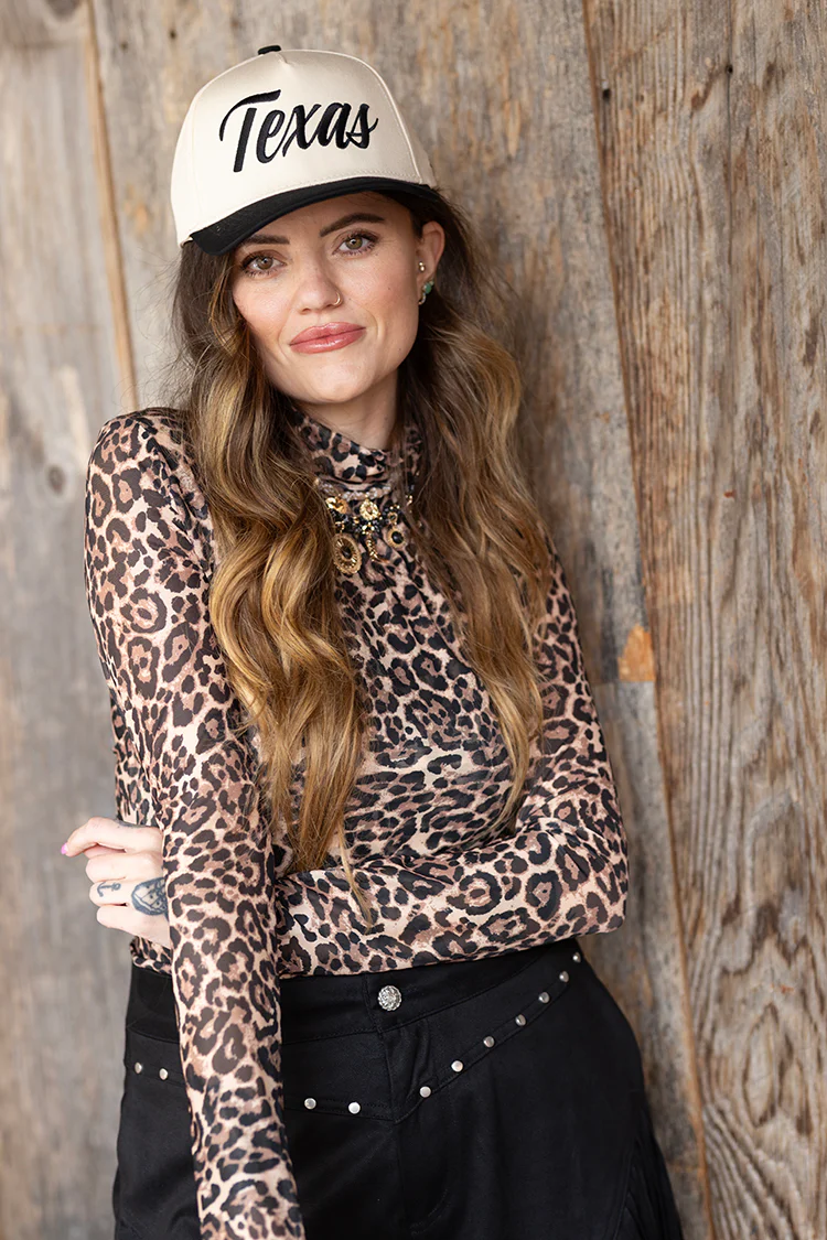 Texas Embroidered Trucker Hat - Black - Image 2