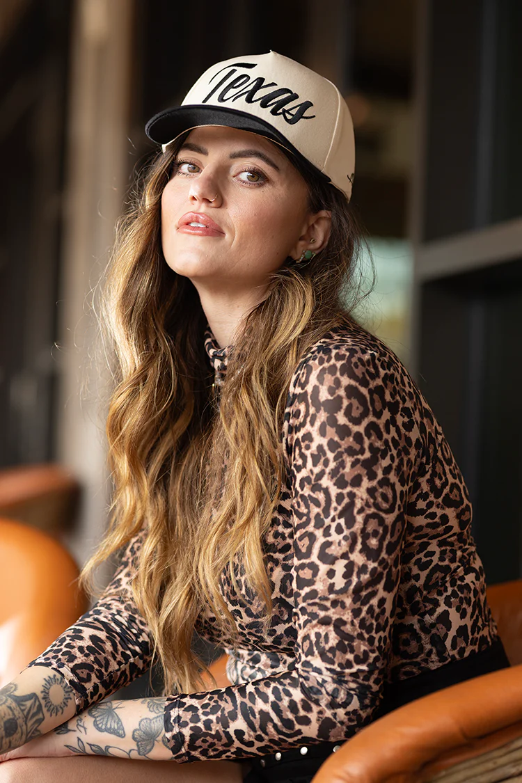 Texas Embroidered Trucker Hat - Black - Image 4
