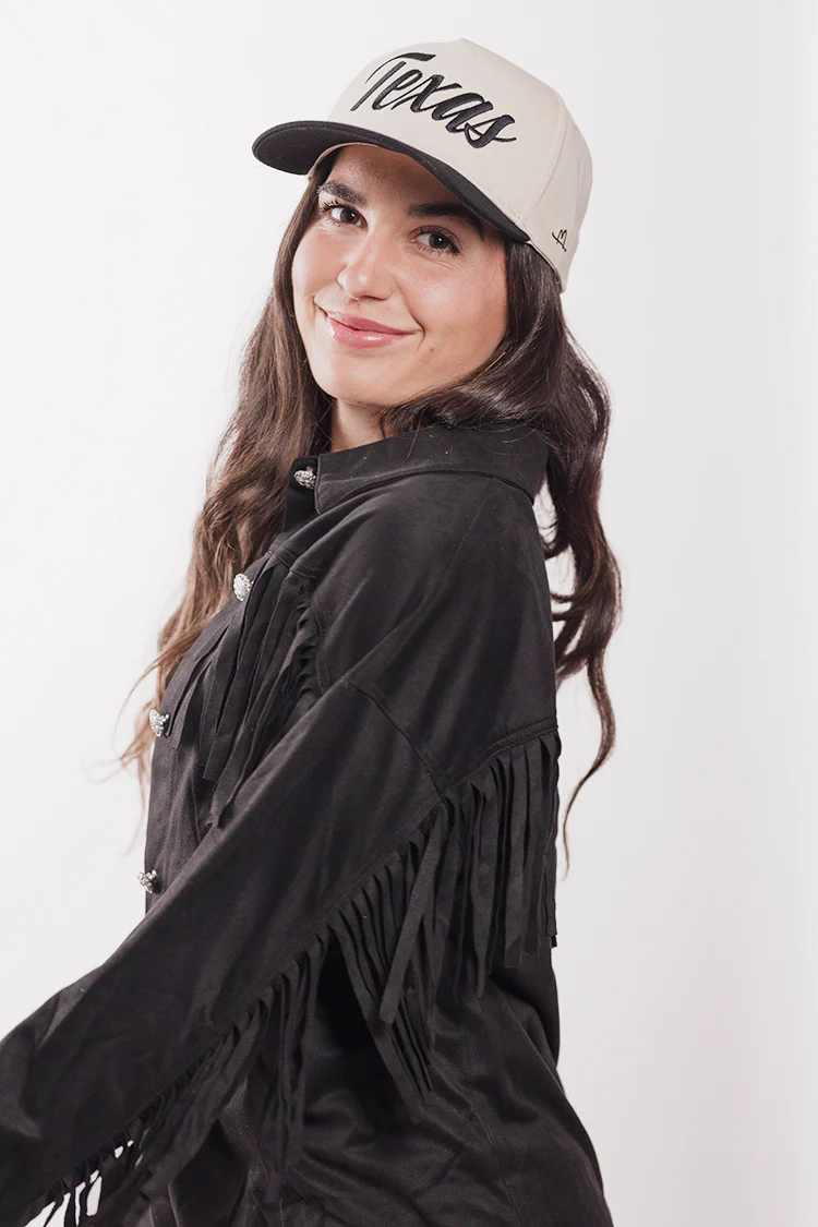 Texas Embroidered Trucker Hat - Black - Image 6