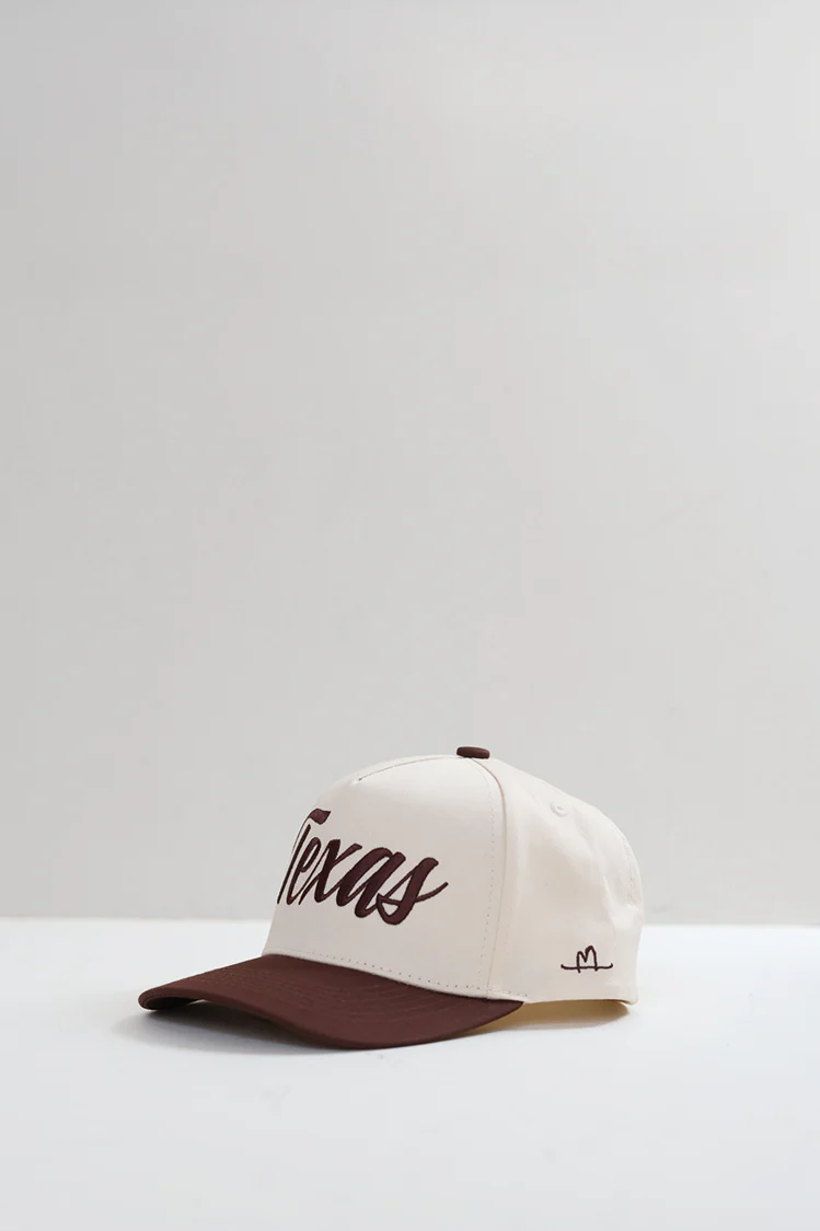 Texas Embroidered Trucker Hat - Brown - Image 3