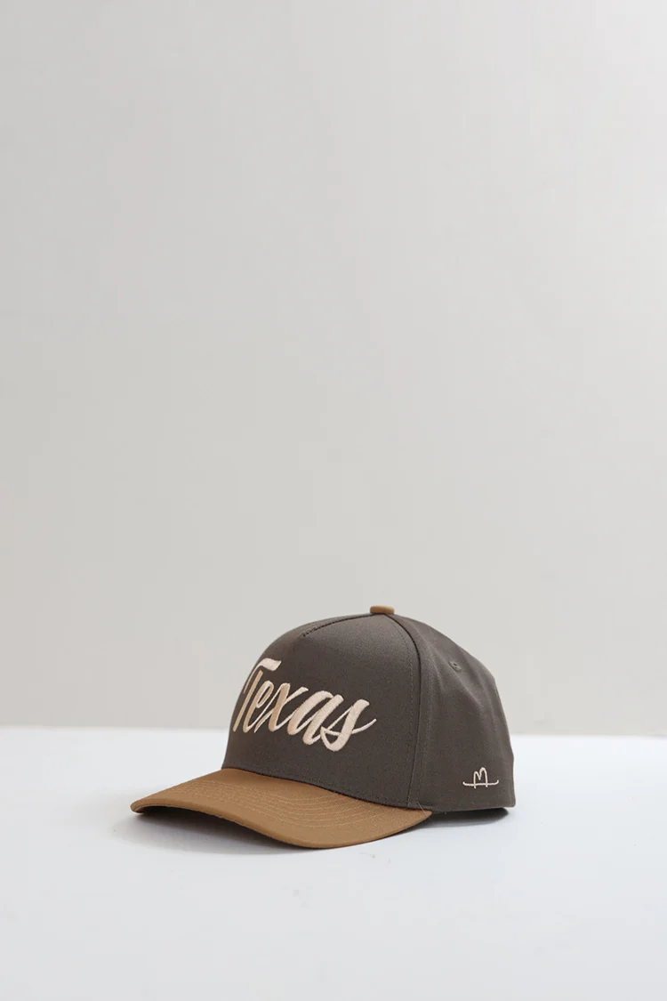 Texas Embroidered Trucker Hat - Gold/Olive - Image 4
