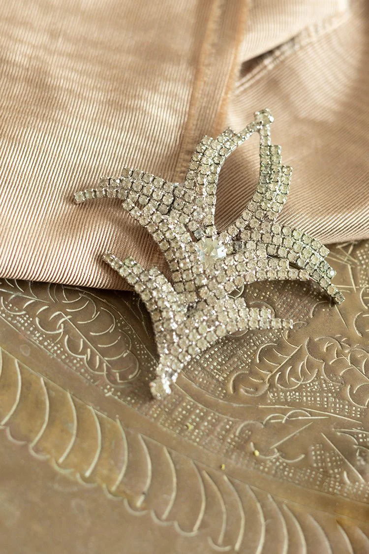 Vintage Bling Art Deco Style Brooch - Image 4