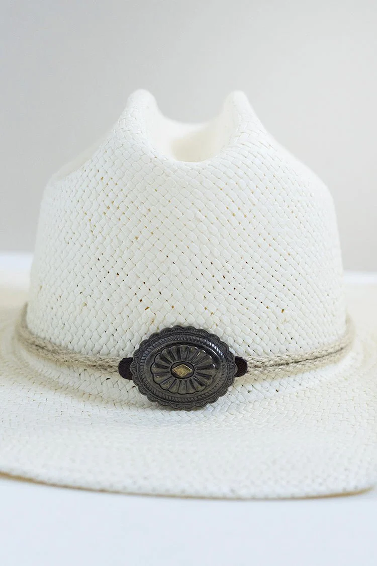 Western Concho Rope Adjustable Hat Band