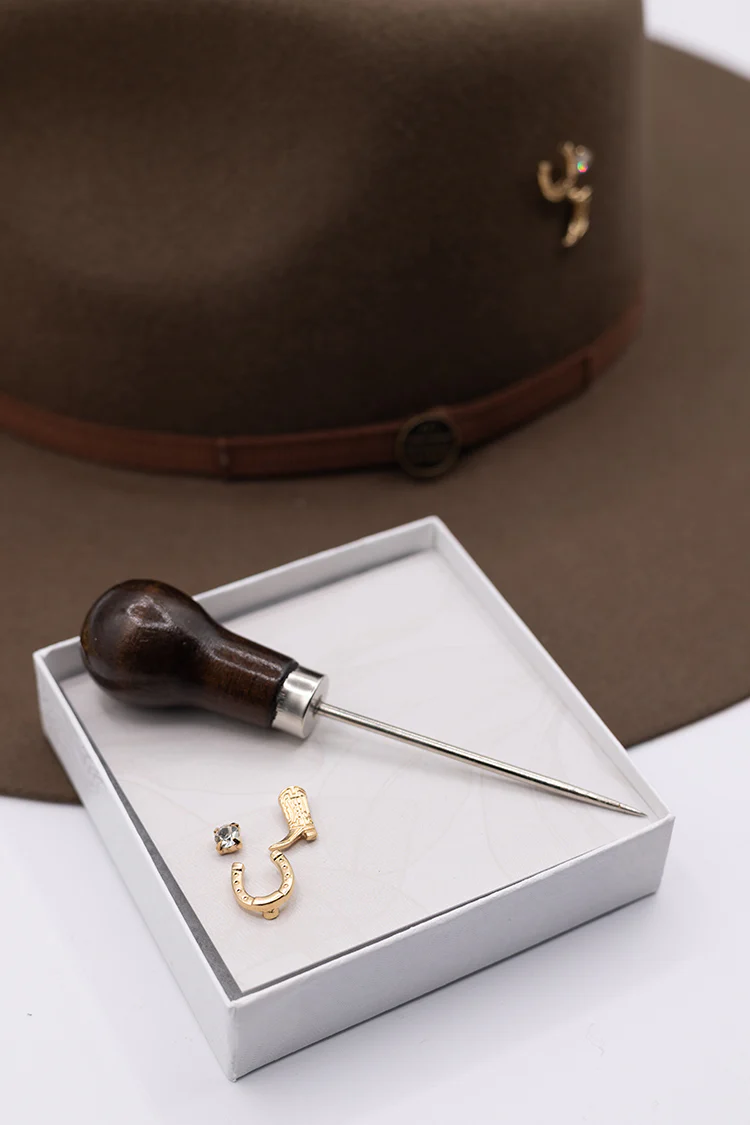 Western Hat Pin Kit - Gold - Image 2
