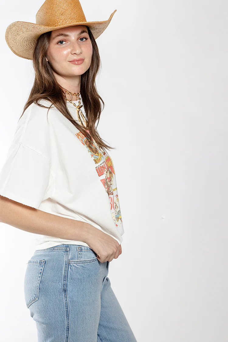 Cowboy Poster Graphic T-Shirt - White - Image 6