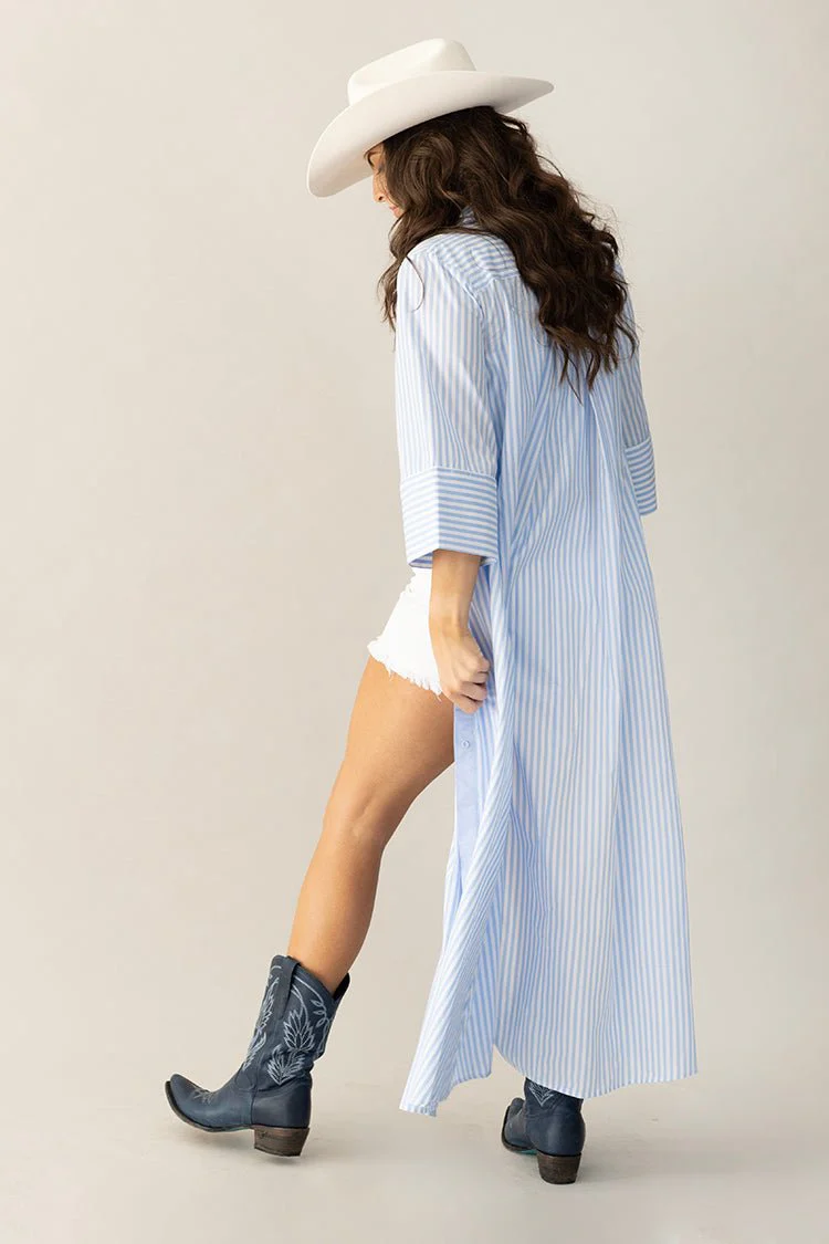 White High Rise Frayed A-Line Denim Shorts - Image 3